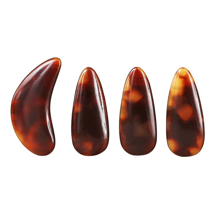 蓼風 古箏指甲 雙弧面 半月形 專業級 各尺寸 兒童適用 34-G04