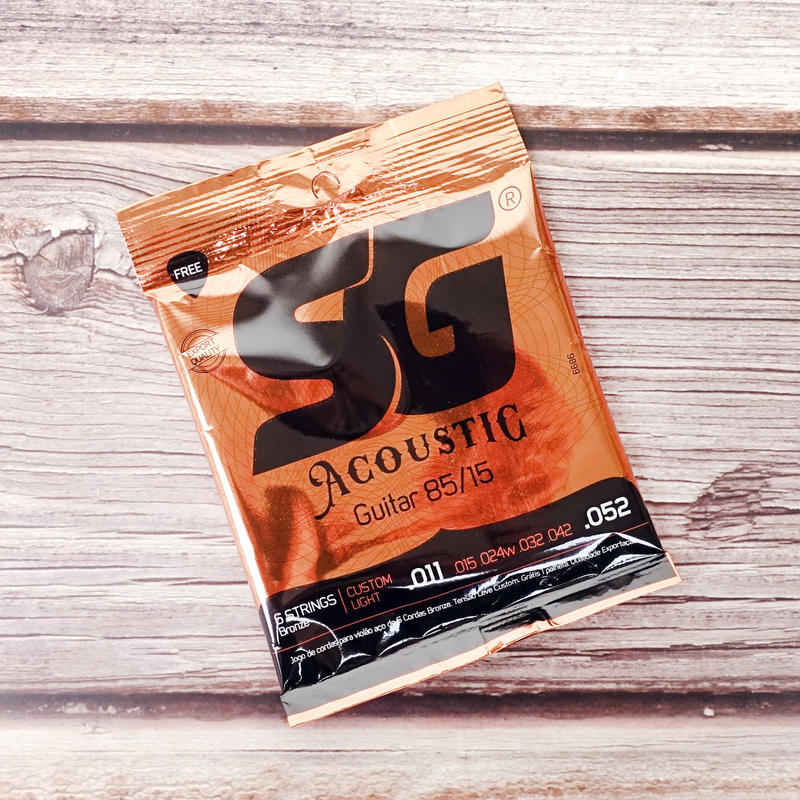 SG SG Strings 85/15 木吉他弦 黃銅 巴西製造（0.10\0.11可選） 第 3 張圖片｜三峽吉他 / Bass