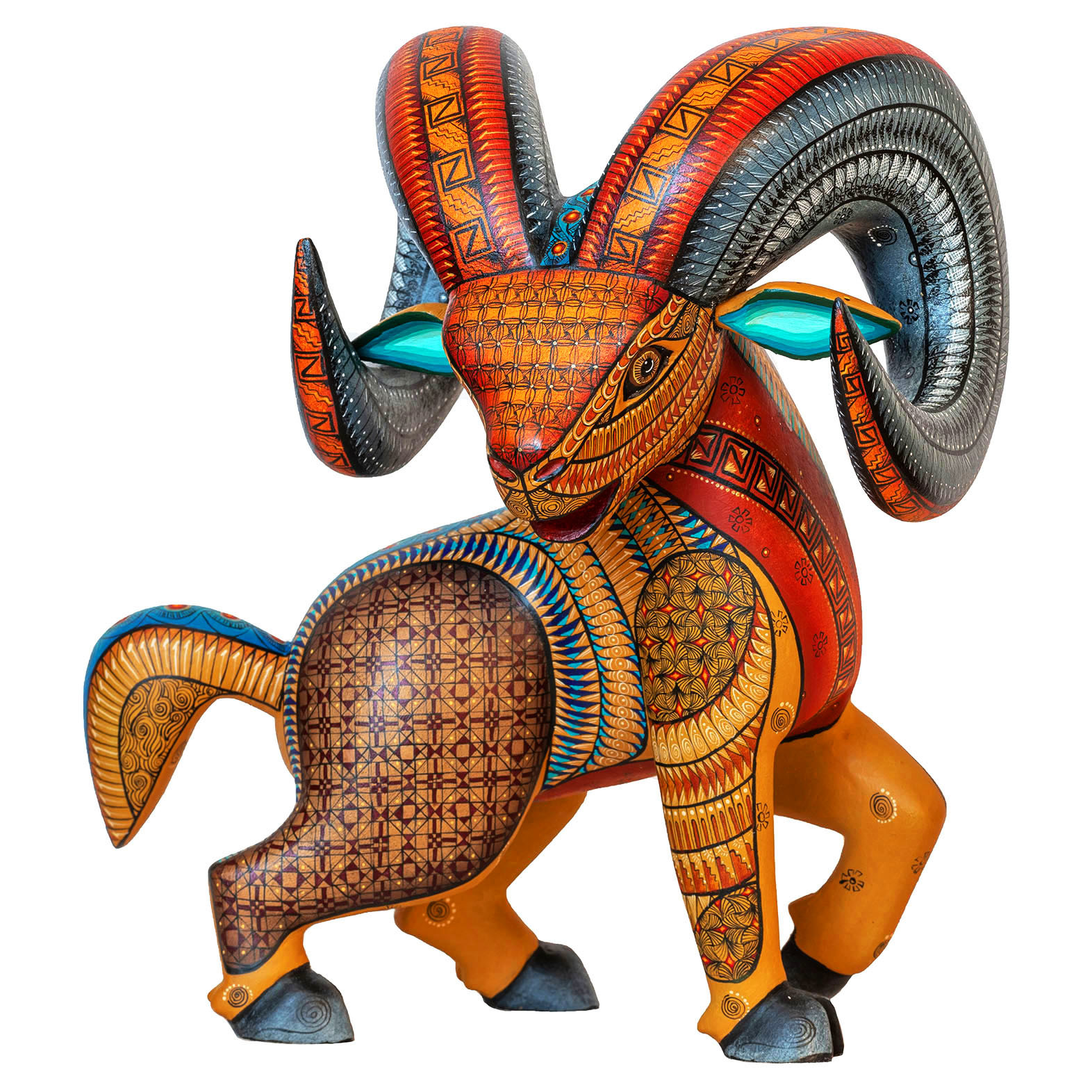 神獸手工木雕－薩波特克圖騰款｜Antílope｜墨西哥