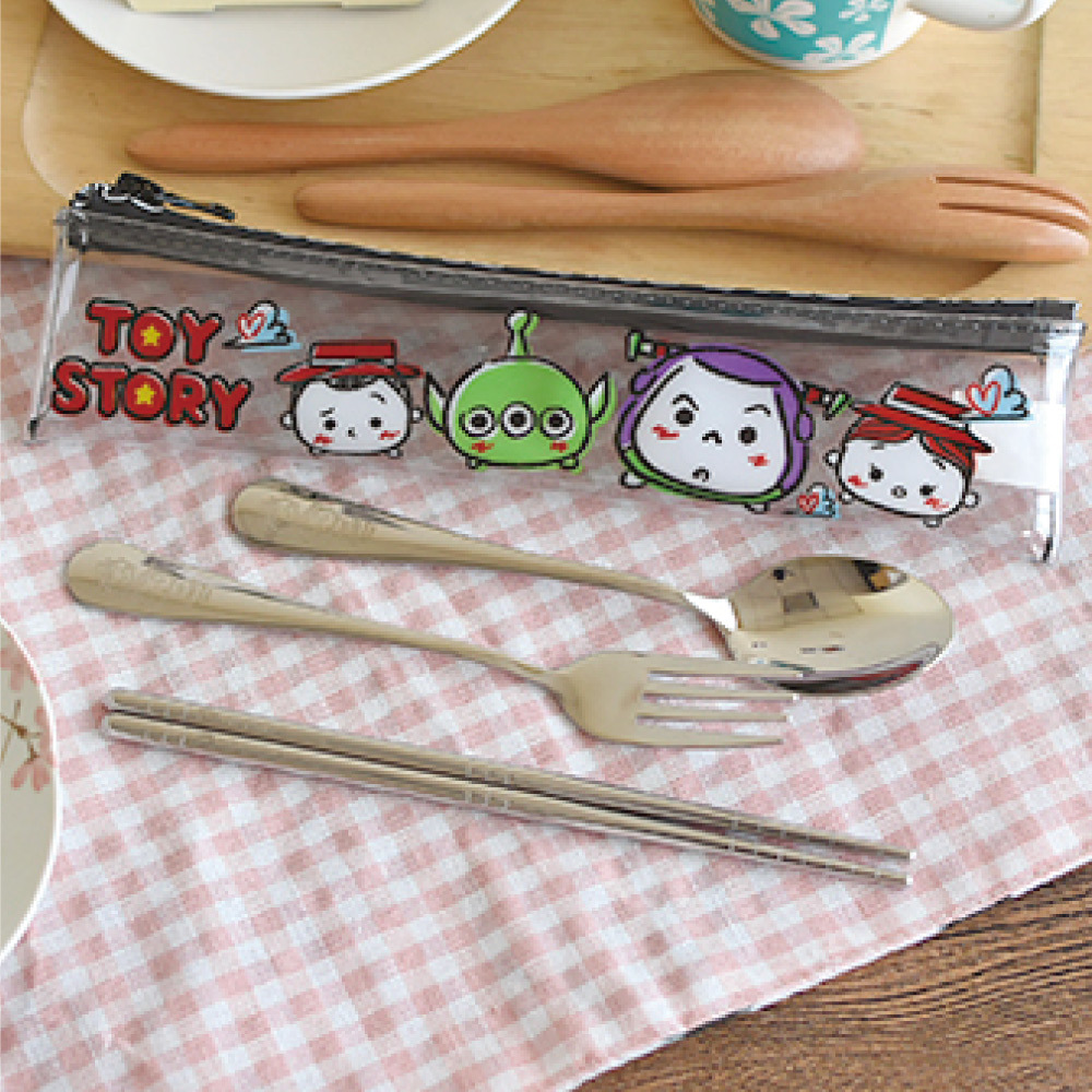 迪士尼Tsum Tsum 304 不鏽鋼環保餐具組 玩具總動員
