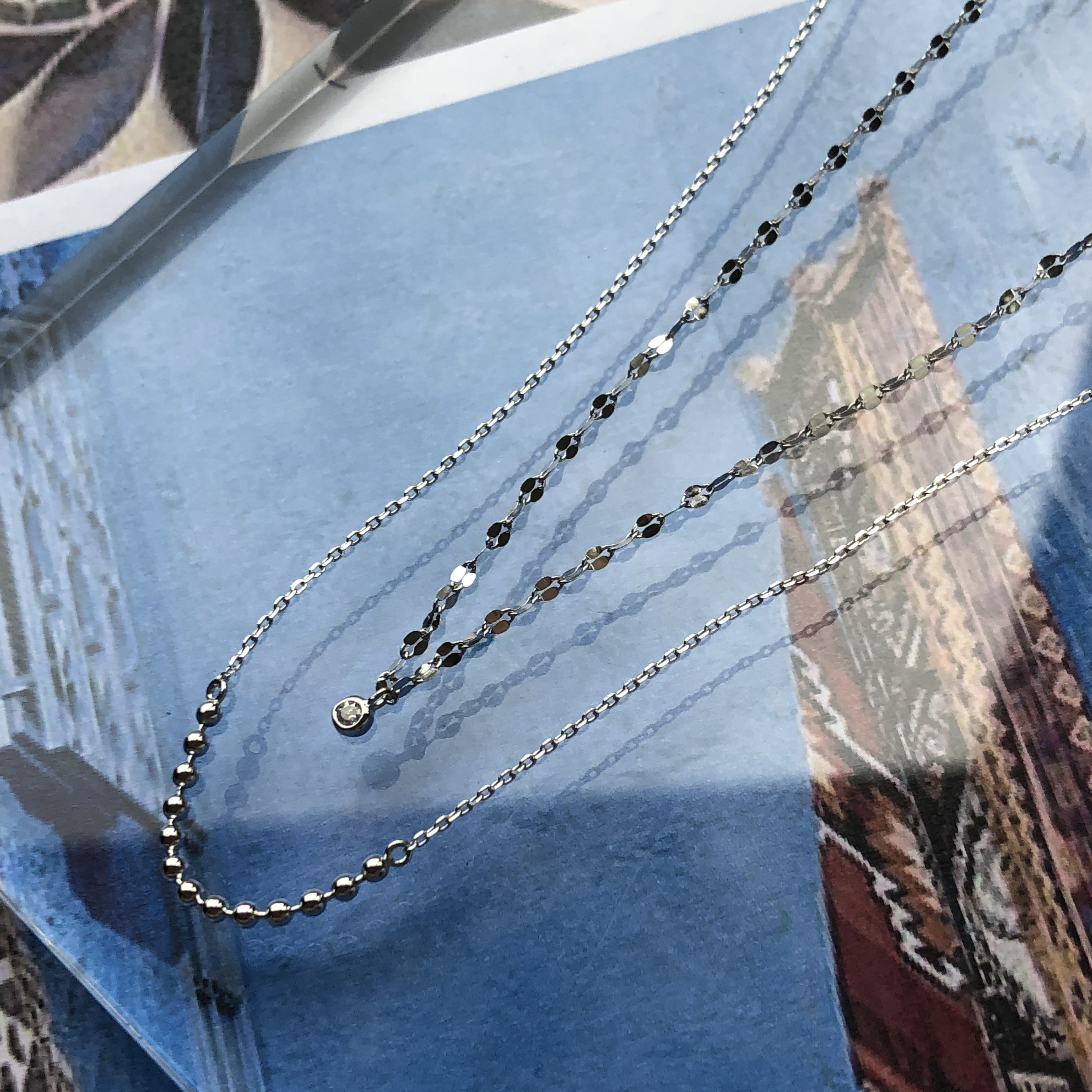 Silver / 銀河淚珠項鍊