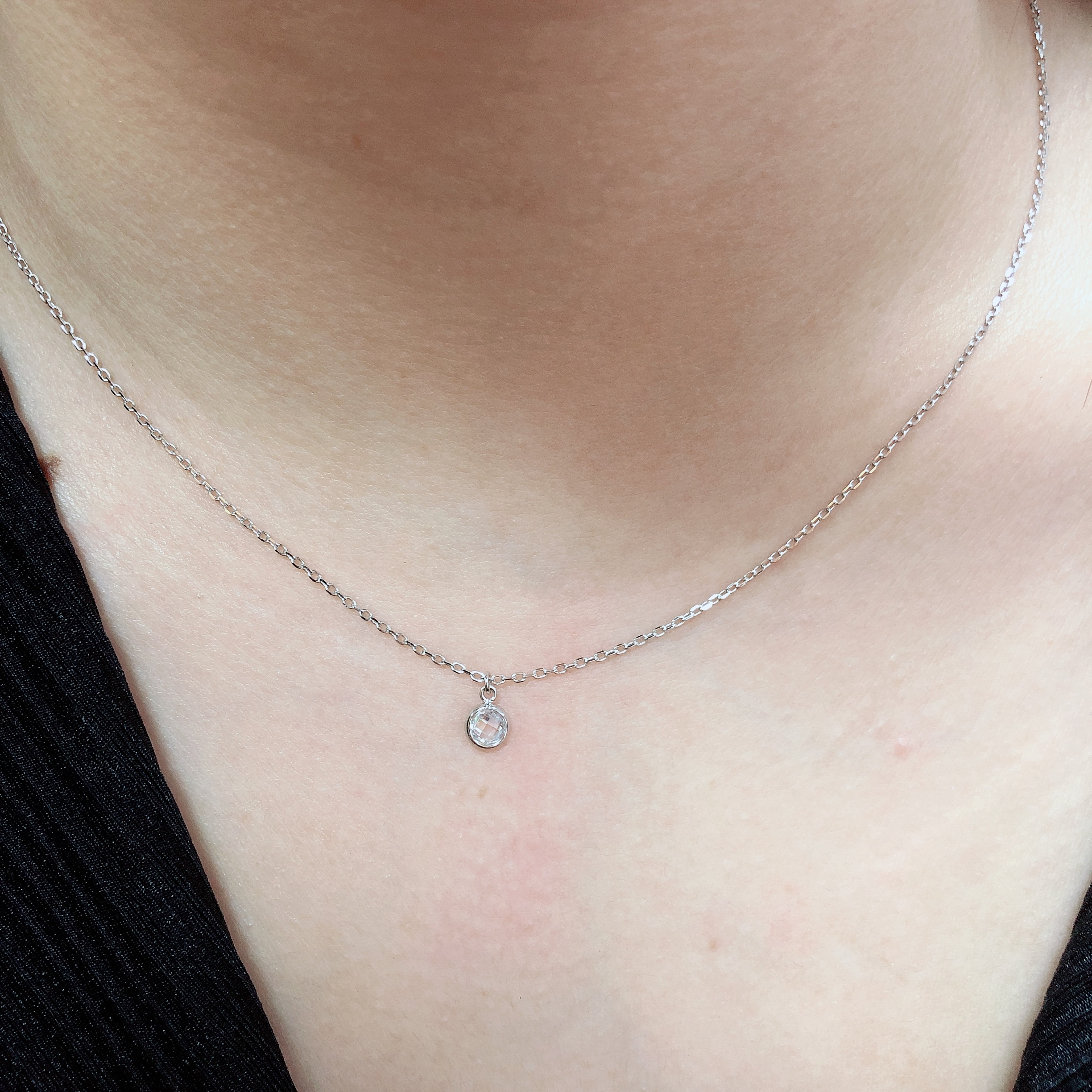 Silver / 鋯石星球項鍊