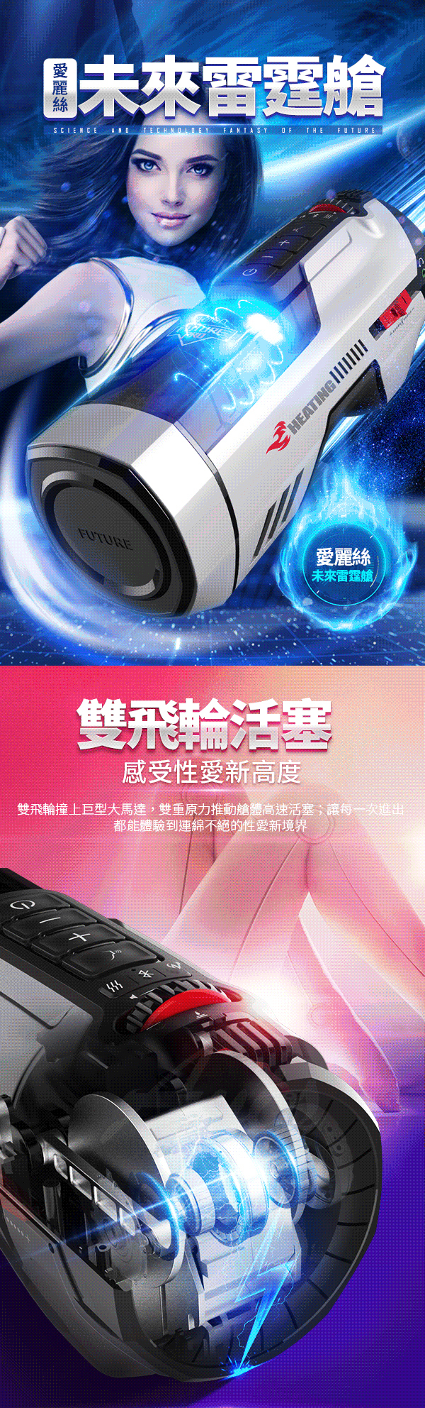 Leten 未來艙708 自動快速抽插機 PRO款