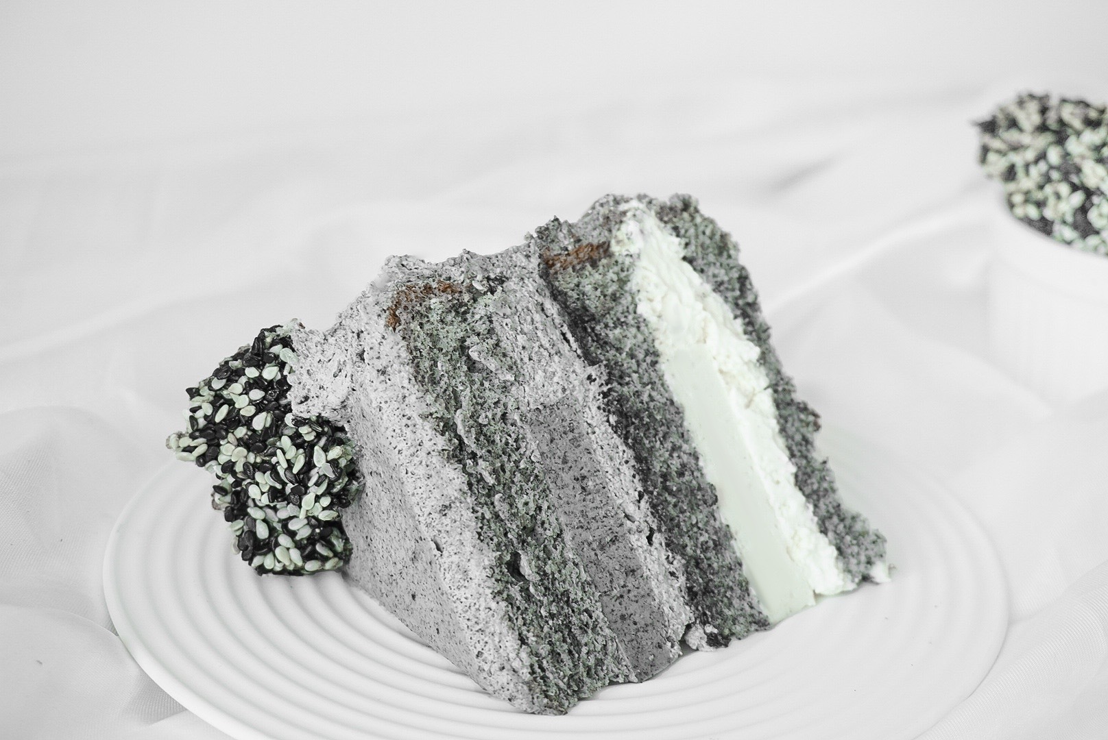 黑芝麻椰子奶油蛋糕