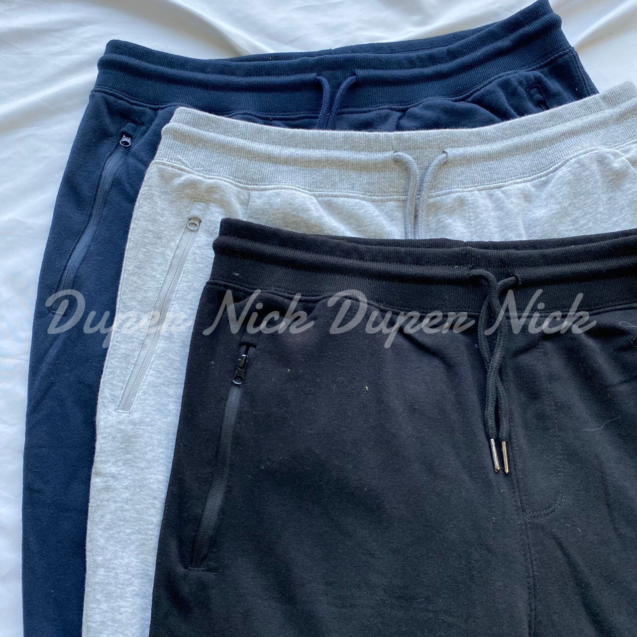 Duper Nick 保暖 縮口棉褲 黑/灰/深藍