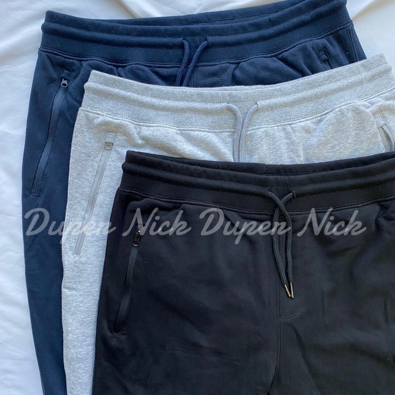 Duper Nick 保暖 縮口棉褲 黑/灰/深藍