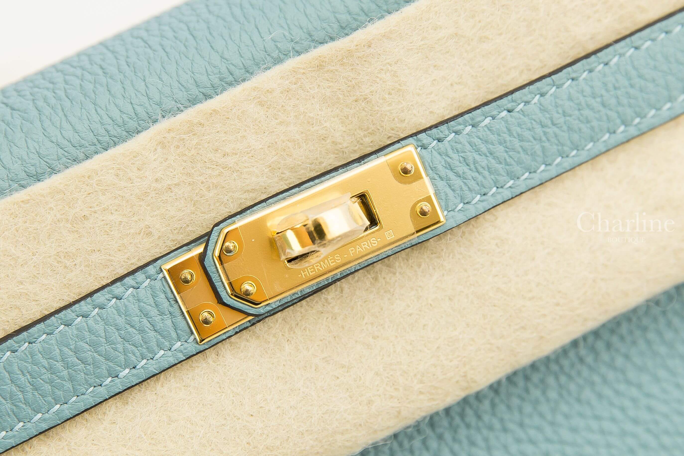 Hermès Kelly 25cm 7G Ciel Togo 天藍色金釦凱莉包
