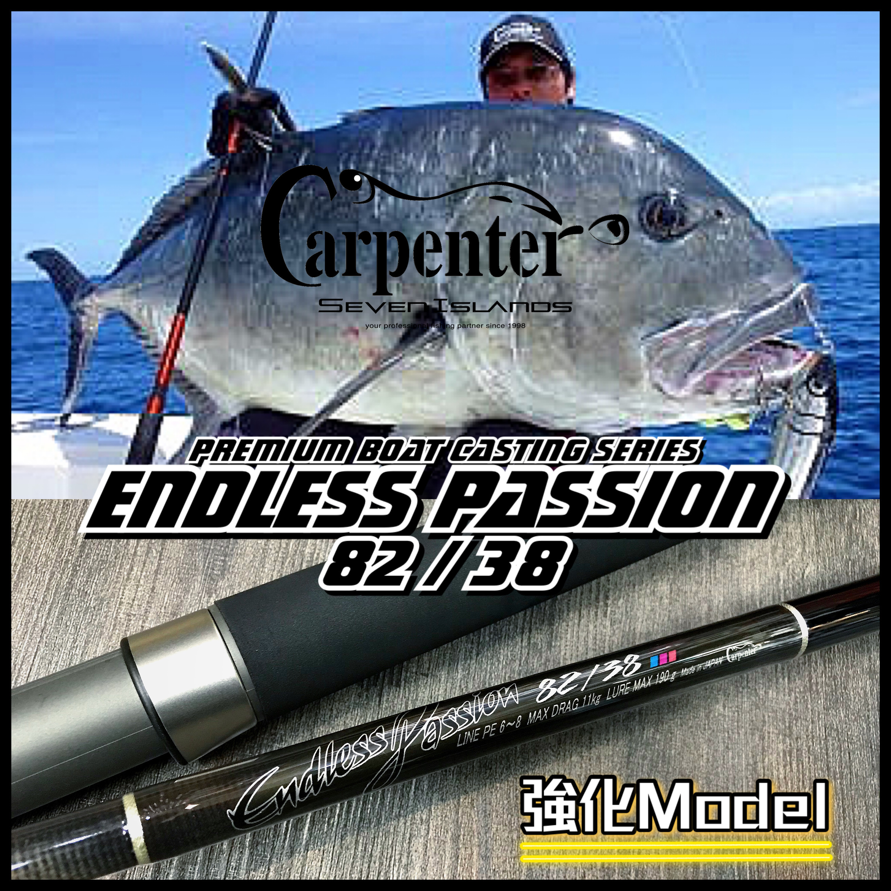 CARPENTER ENDRESS PASSION 82 / 38 PREMIUM CASTING ROD S