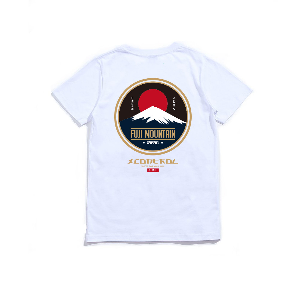 XCTRL富士不盡山短T-白