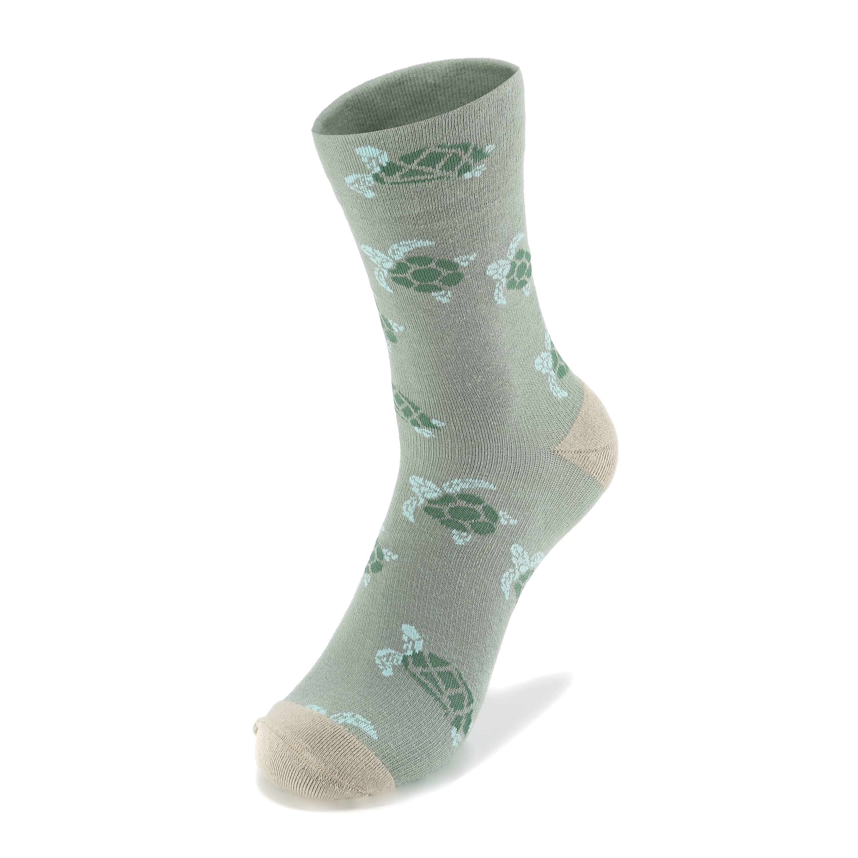 悠游 · 綠海｜守護海洋設計款．壓力3/4襪