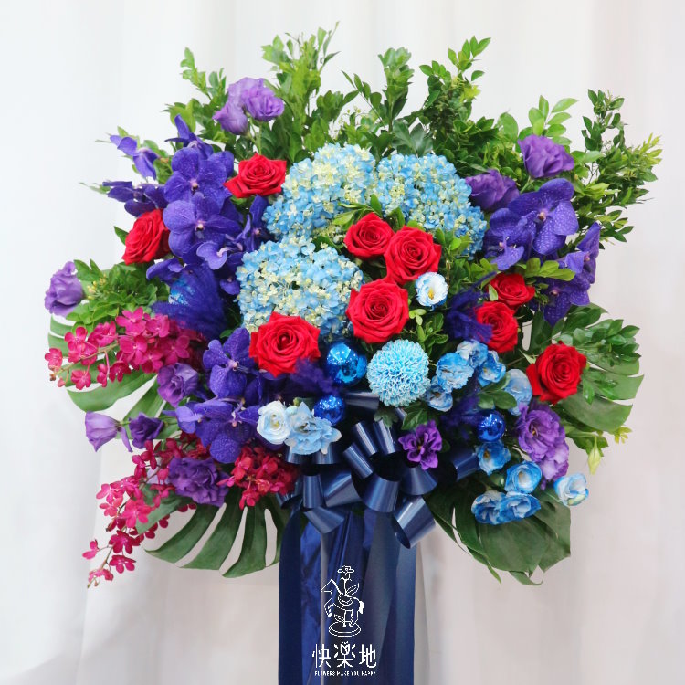 奼紫嫣紅 I 高架花籃  SF200480