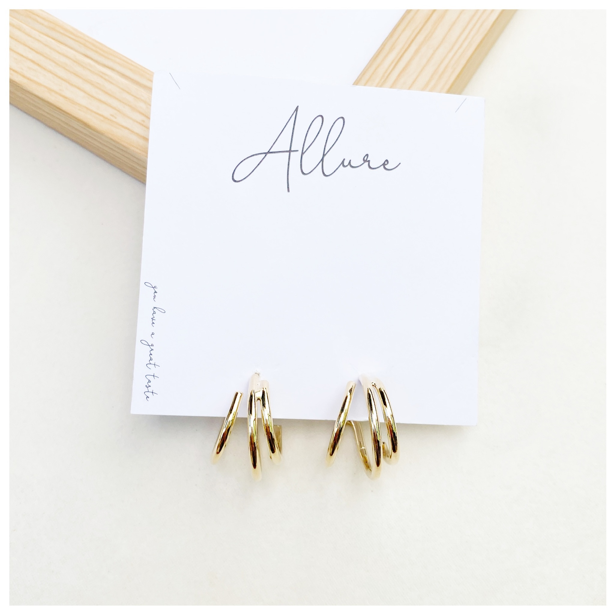 肆玥xAllure三環C型耳環