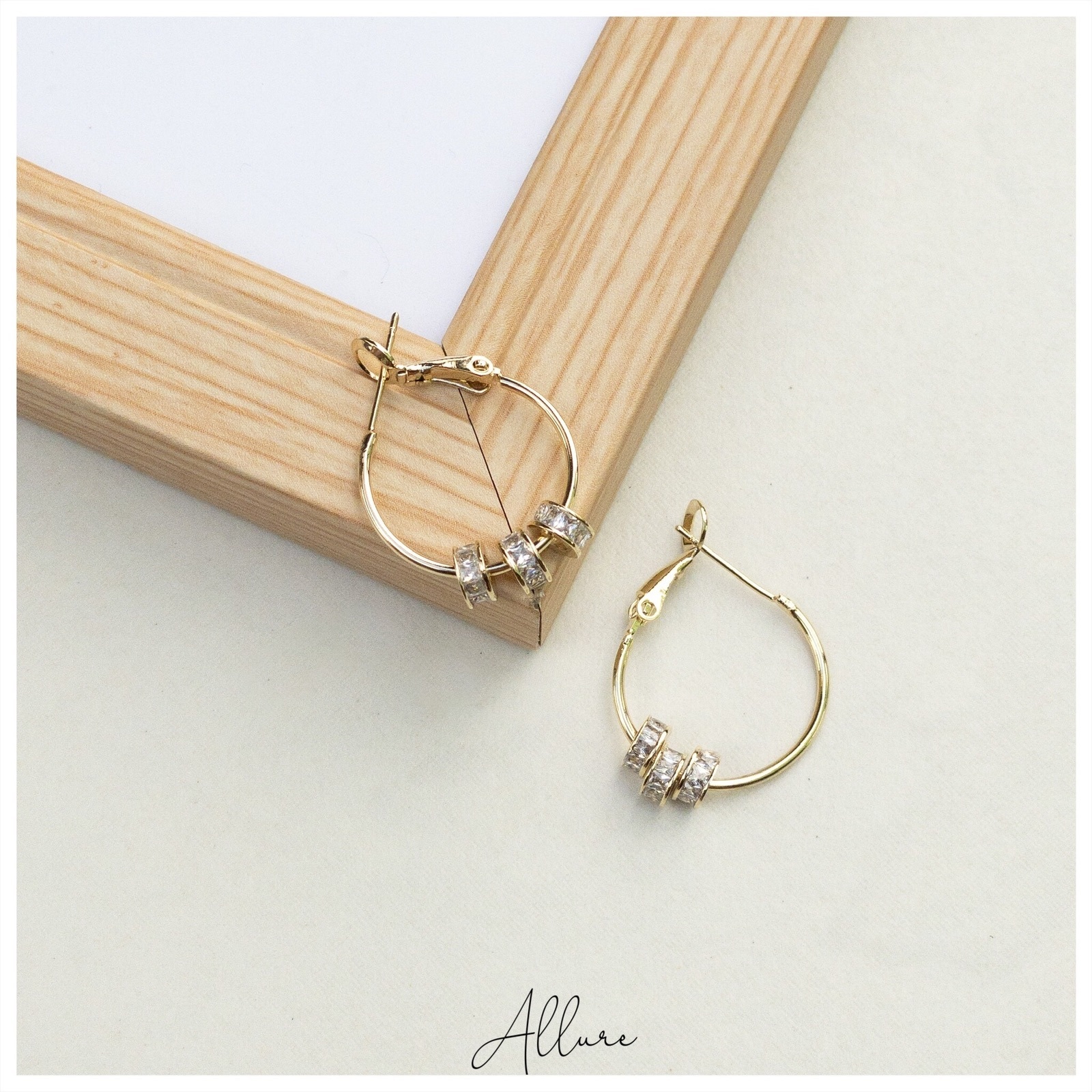 肆玥xAllure性感大圈帶小圈耳環