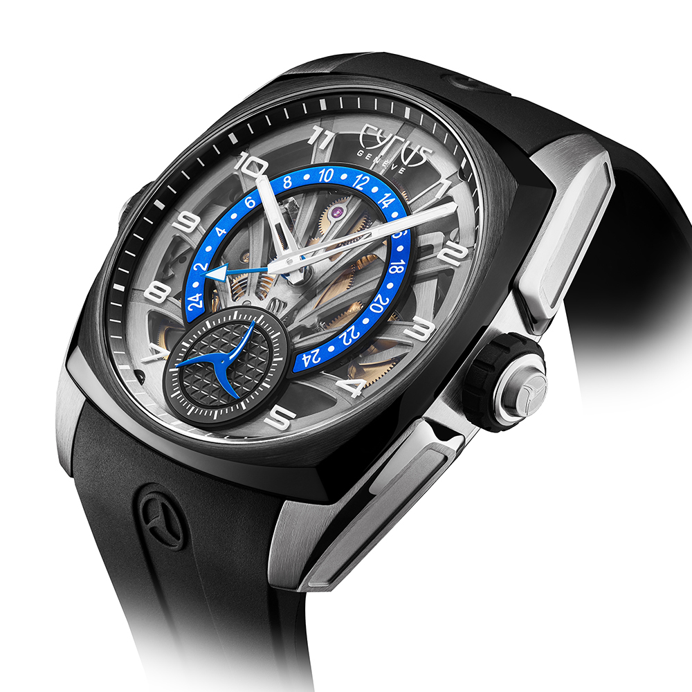 Klepcys GMT Retrograde | 拋光鈦金屬搭配黑色DLC錶圈款