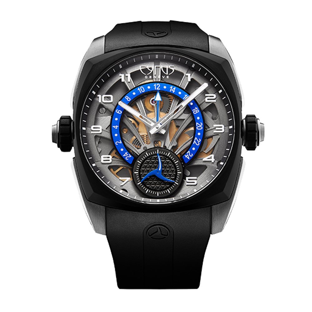 Klepcys GMT Retrograde | 拋光鈦金屬搭配黑色DLC錶圈款