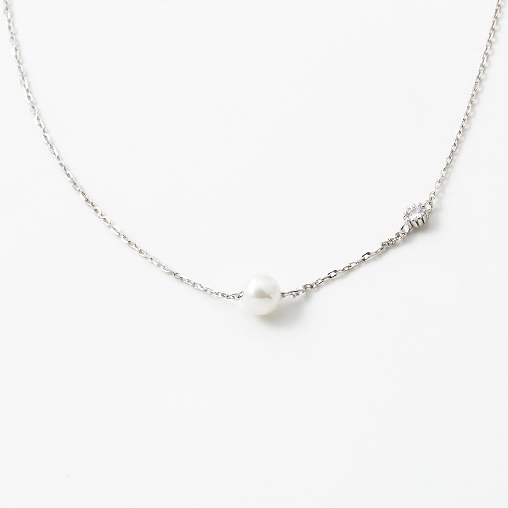 純銀 抗過敏 珍珠 項鍊