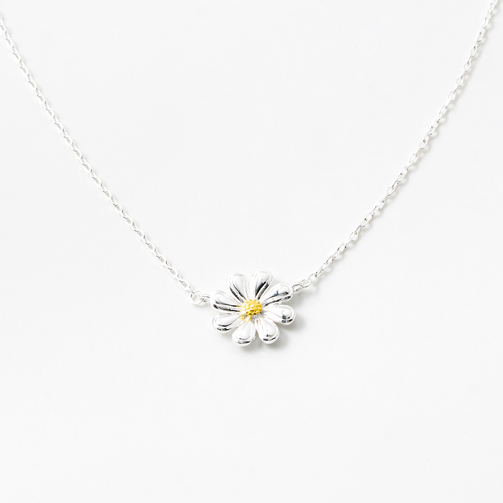 雛菊 純銀 抗過敏 項鍊