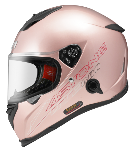 ASTONE GTB800 素色 消光玫瑰金 全罩 雙鏡片 雙D扣