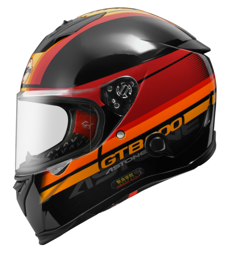 ASTONE GTB800 AO10 黑紅 全罩 雙鏡片 雙D扣