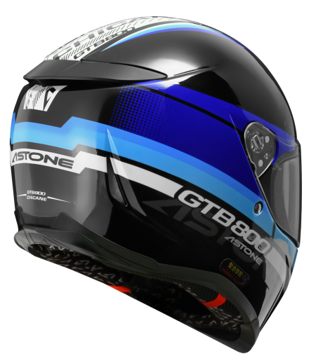 ASTONE GTB800 AO10 黑藍 全罩 雙鏡片 雙D扣