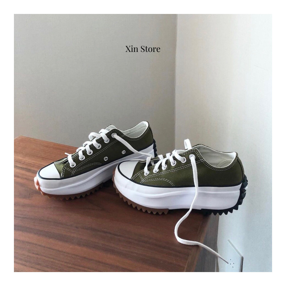 【現貨】Converse x JW Anderson Run Star Hike 平民版 厚底 低筒 軍綠