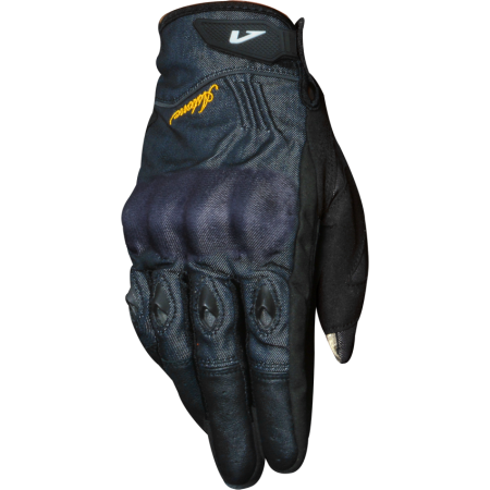 ASTONE δ 牛仔 金屬藍 布手套