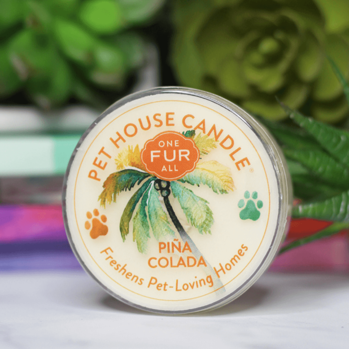 One Fur All - 迷你寵物香薰蠟燭 - 菠蘿椰子 1.5oz (人寵可用)