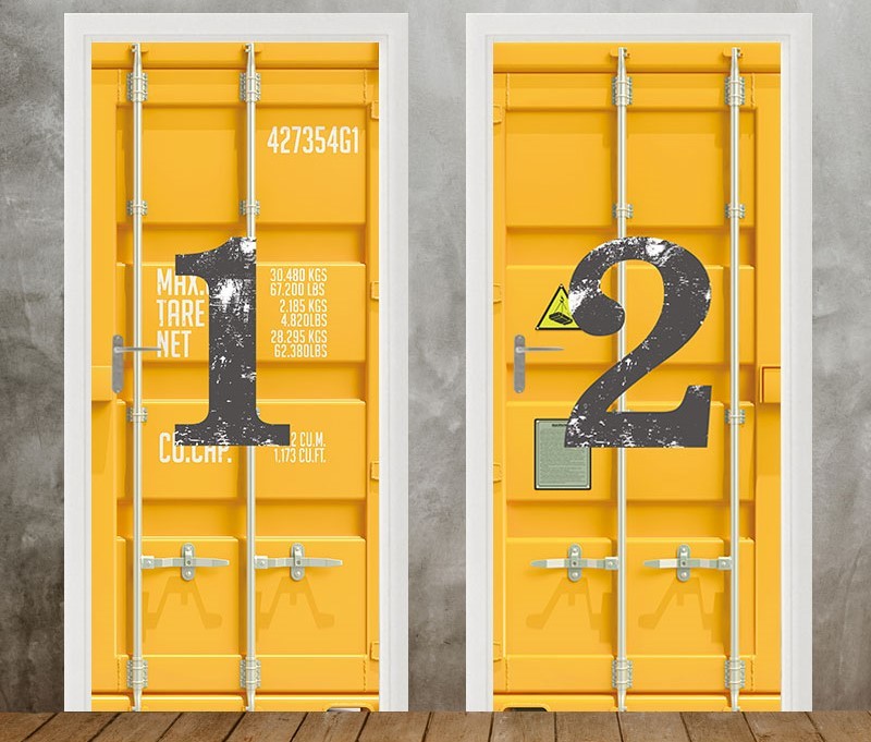 工業風自黏防水門貼(加厚款)