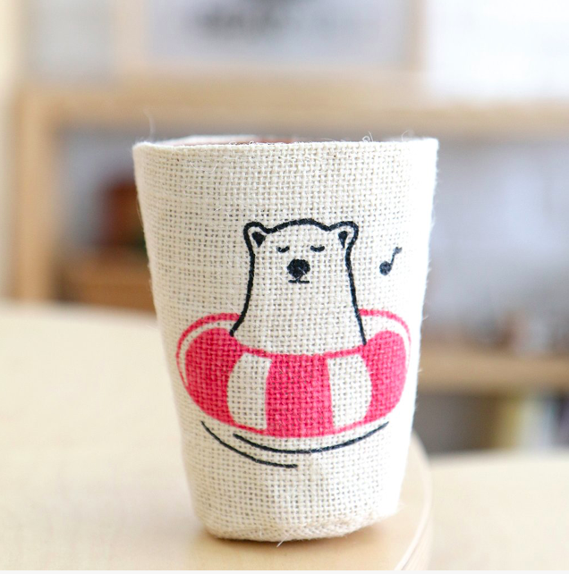 ABEARABLE 我願做你漂泊人生中的游泳圈感溫變色多用途杯套