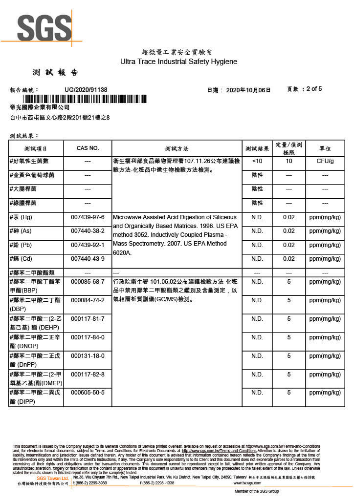 SGS檢驗報告 p2-4