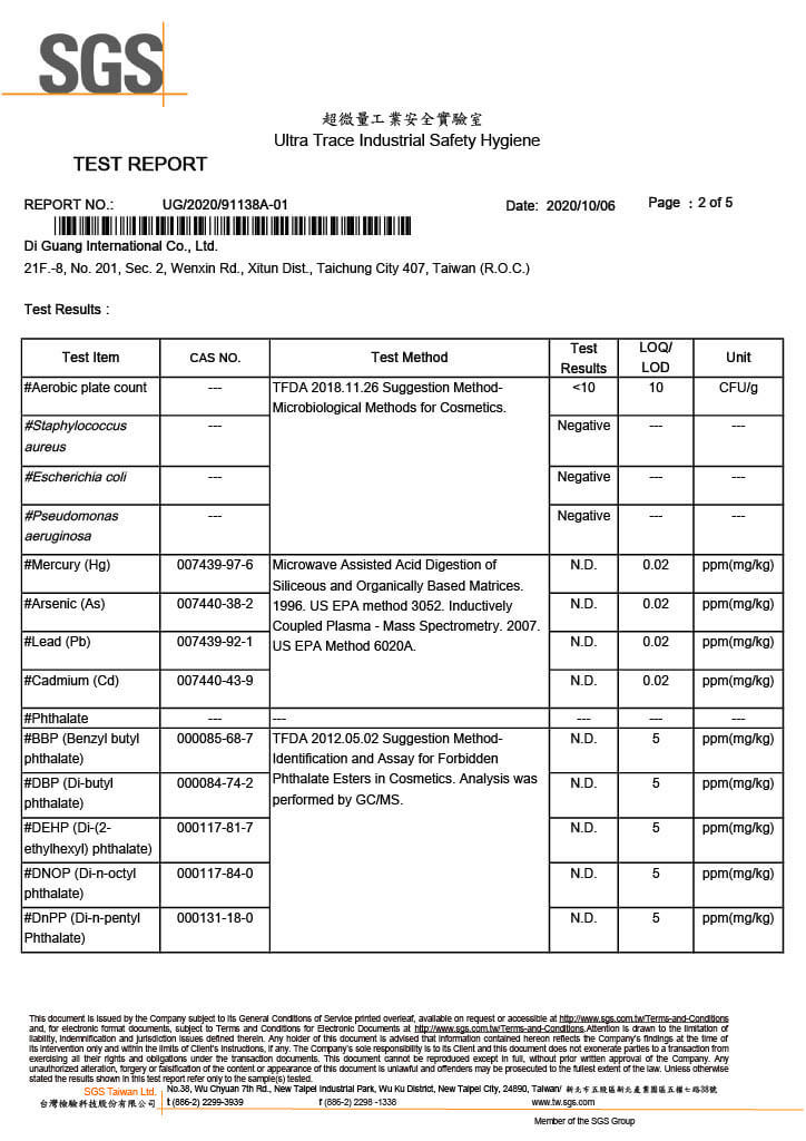 SGS Test Report No.1 p2-4