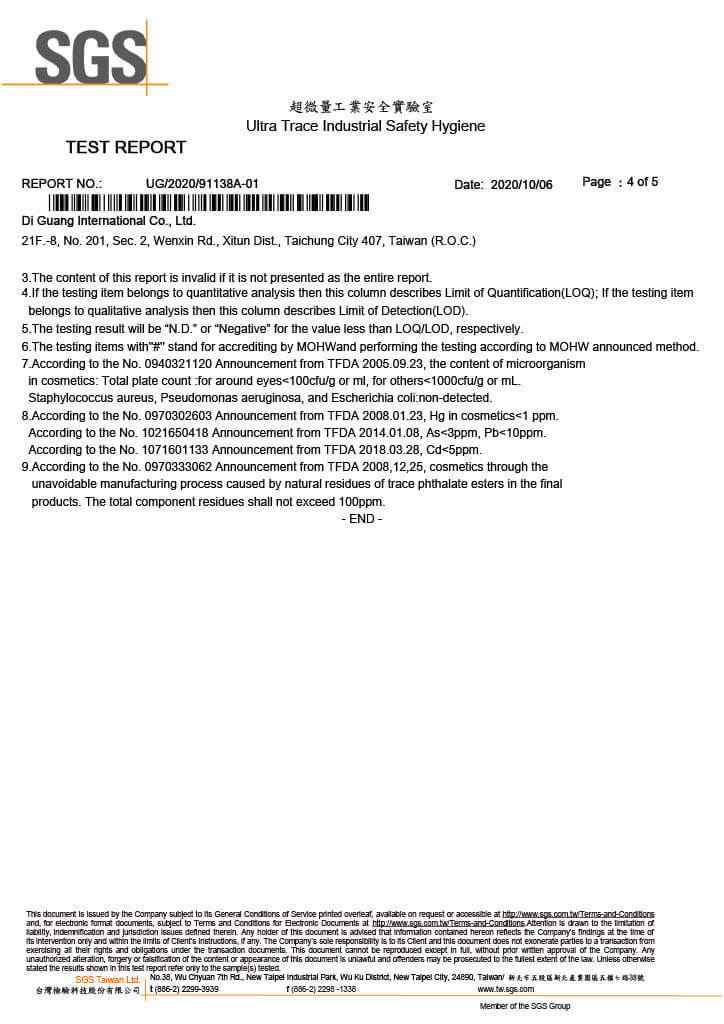 SGS Test Report No.1 p4-4