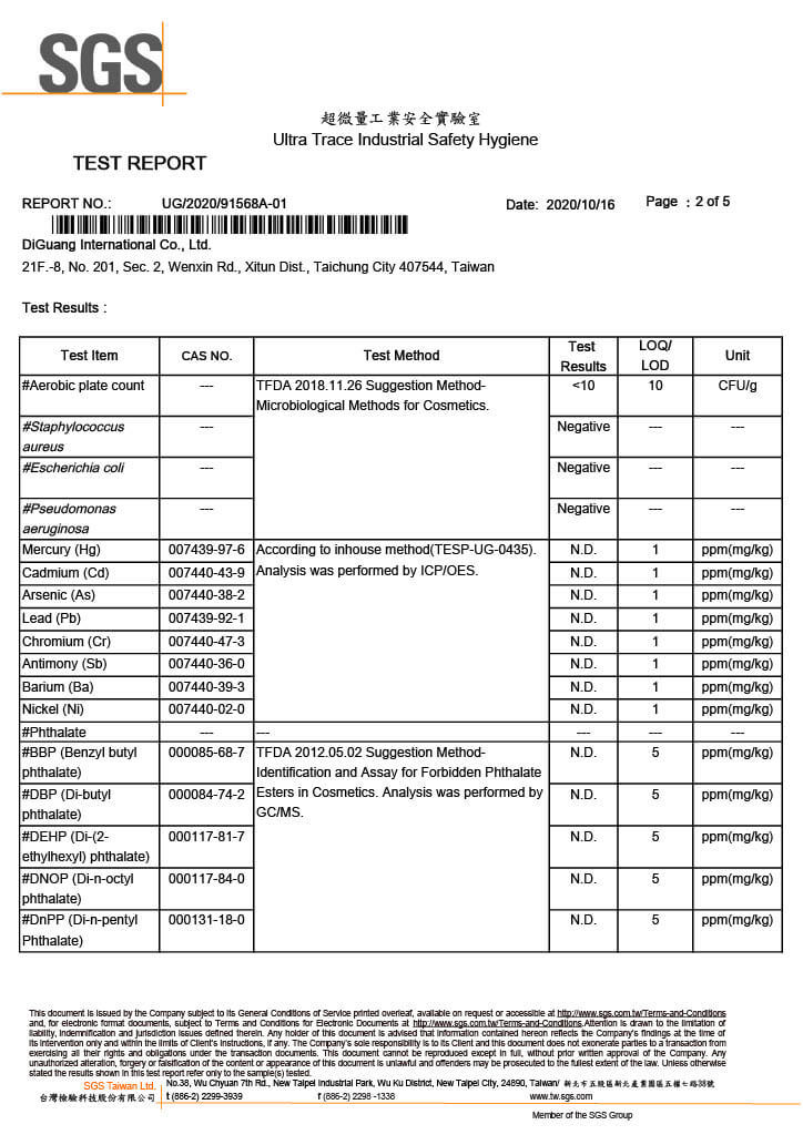 SGS Test Report No.1 p2-4