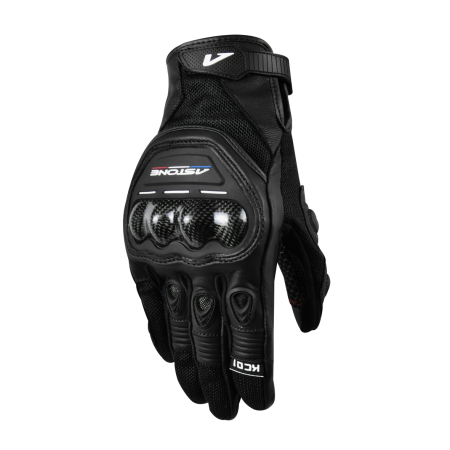 ASTONE KC01 黑黑 皮布手套 透氣 可觸控