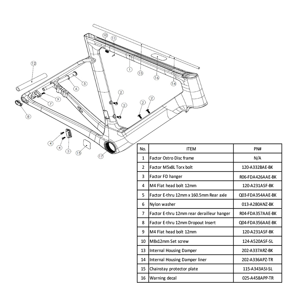 Factor Parts Protector Plate for One V2 #115-A343ASI-SL