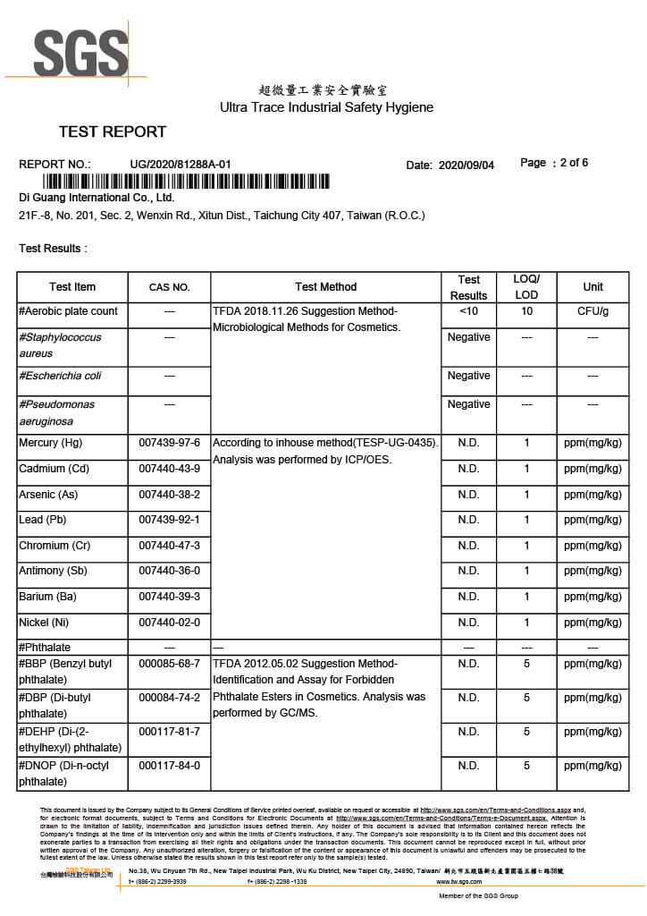 SGS Test Report No.1 p2-5
