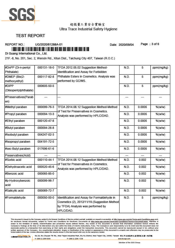 SGS Test Report No.1 p3-5