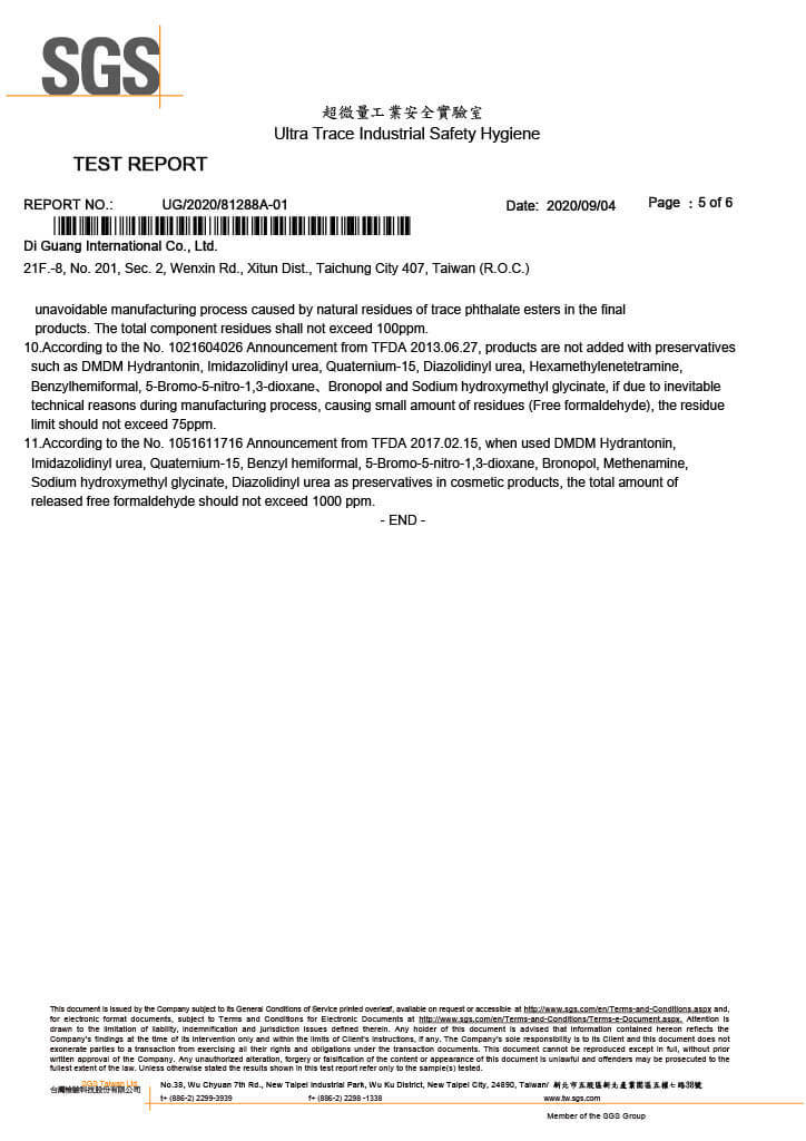 SGS Test Report No.1 p5-5