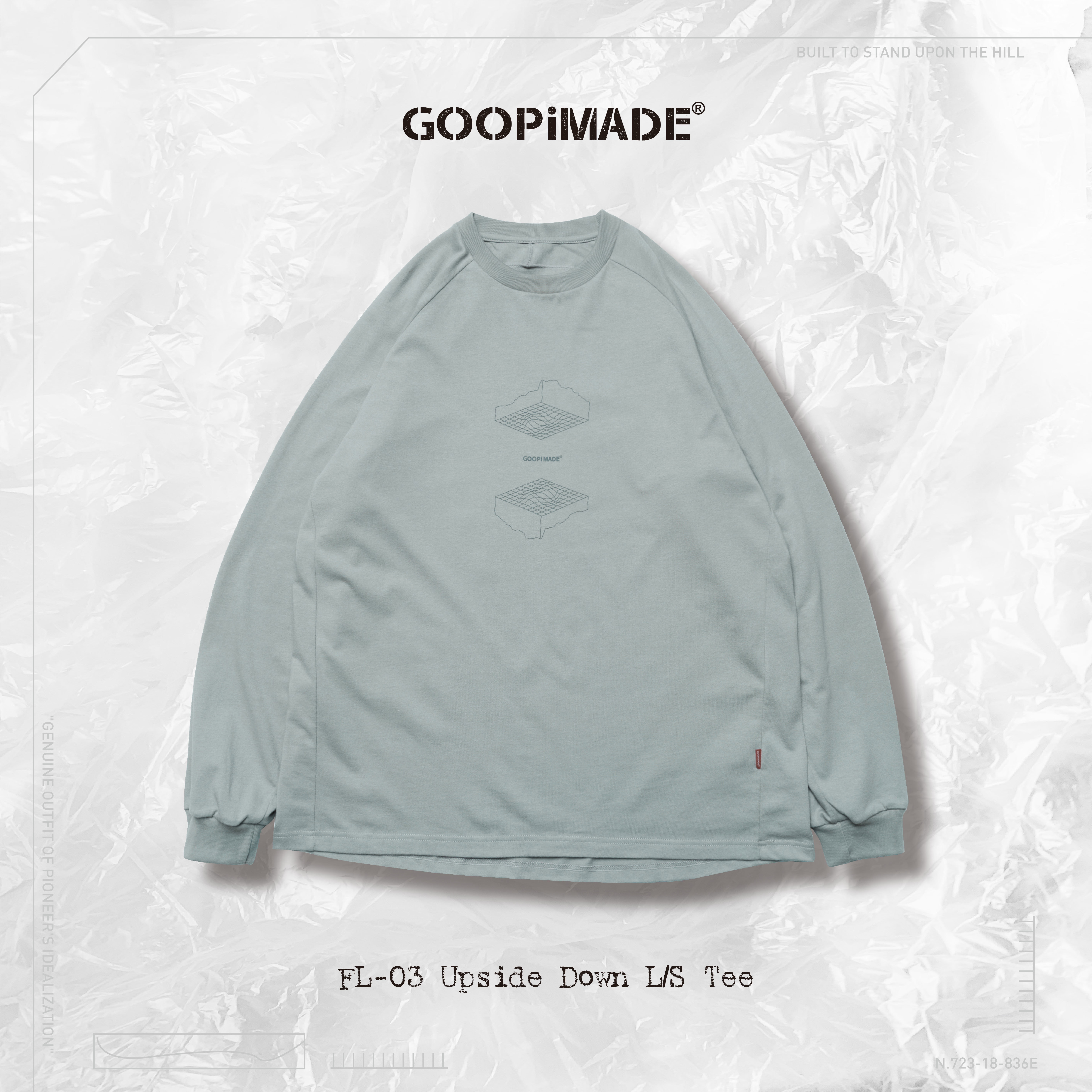 GOOPiMADE FL-03 Upside Down L/S Tee - Gray