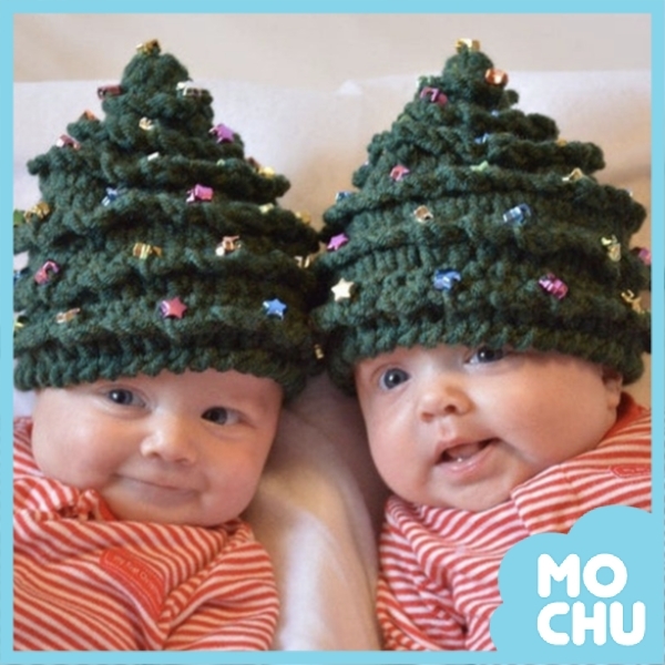 俏皮針織聖誕樹親子帽(兩款)