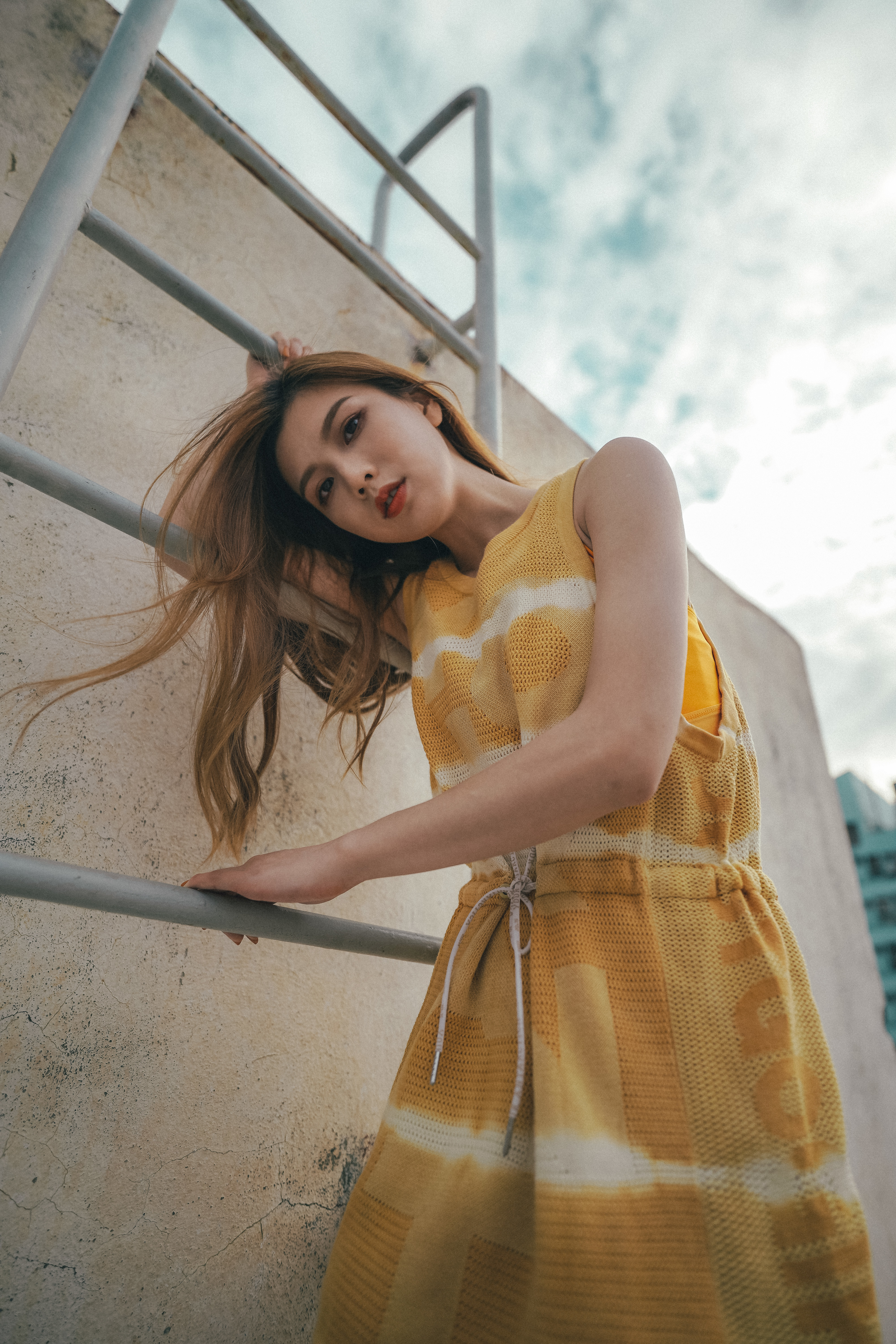 【 YOUR ANTARCTICA 】針織背心裙 (白色)