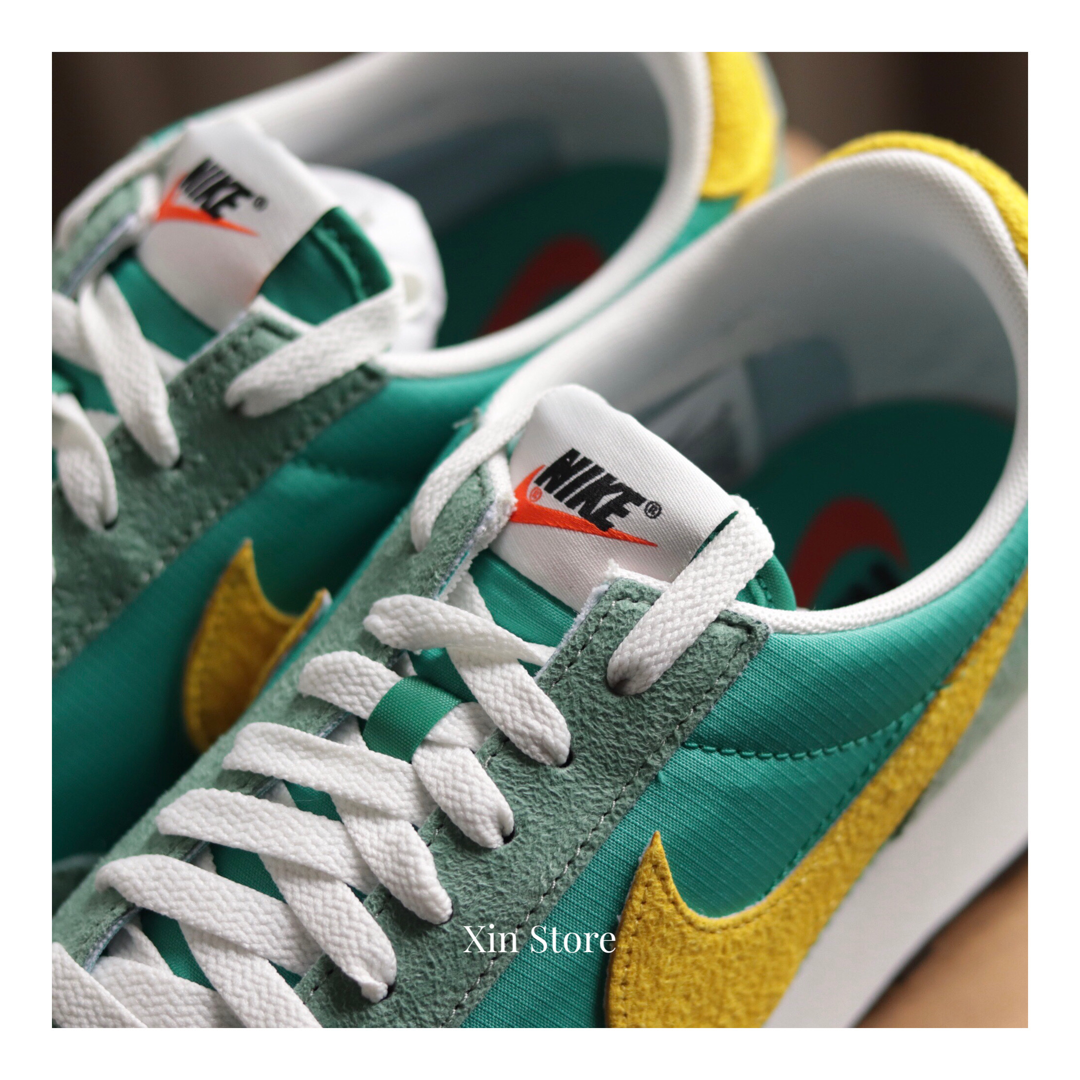 Nike Daybreak SP 復古麂皮休閒鞋綠黃