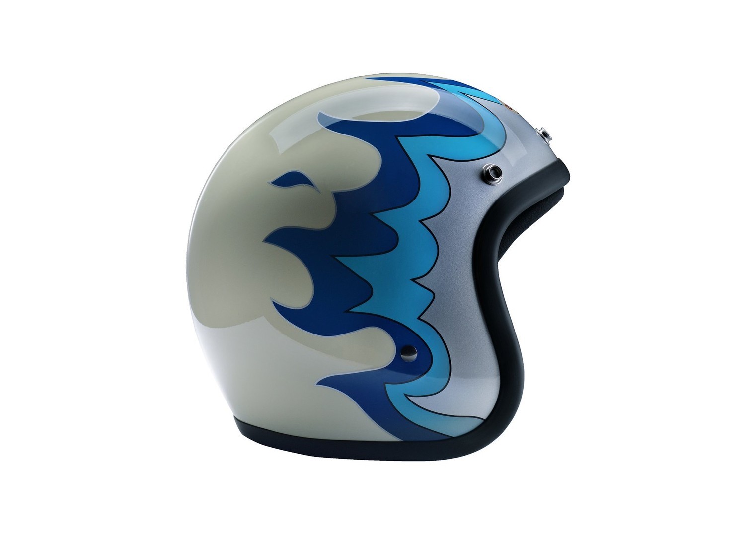 Chief 500-TX 火焰白 3/4罩 復古帽 雙D扣