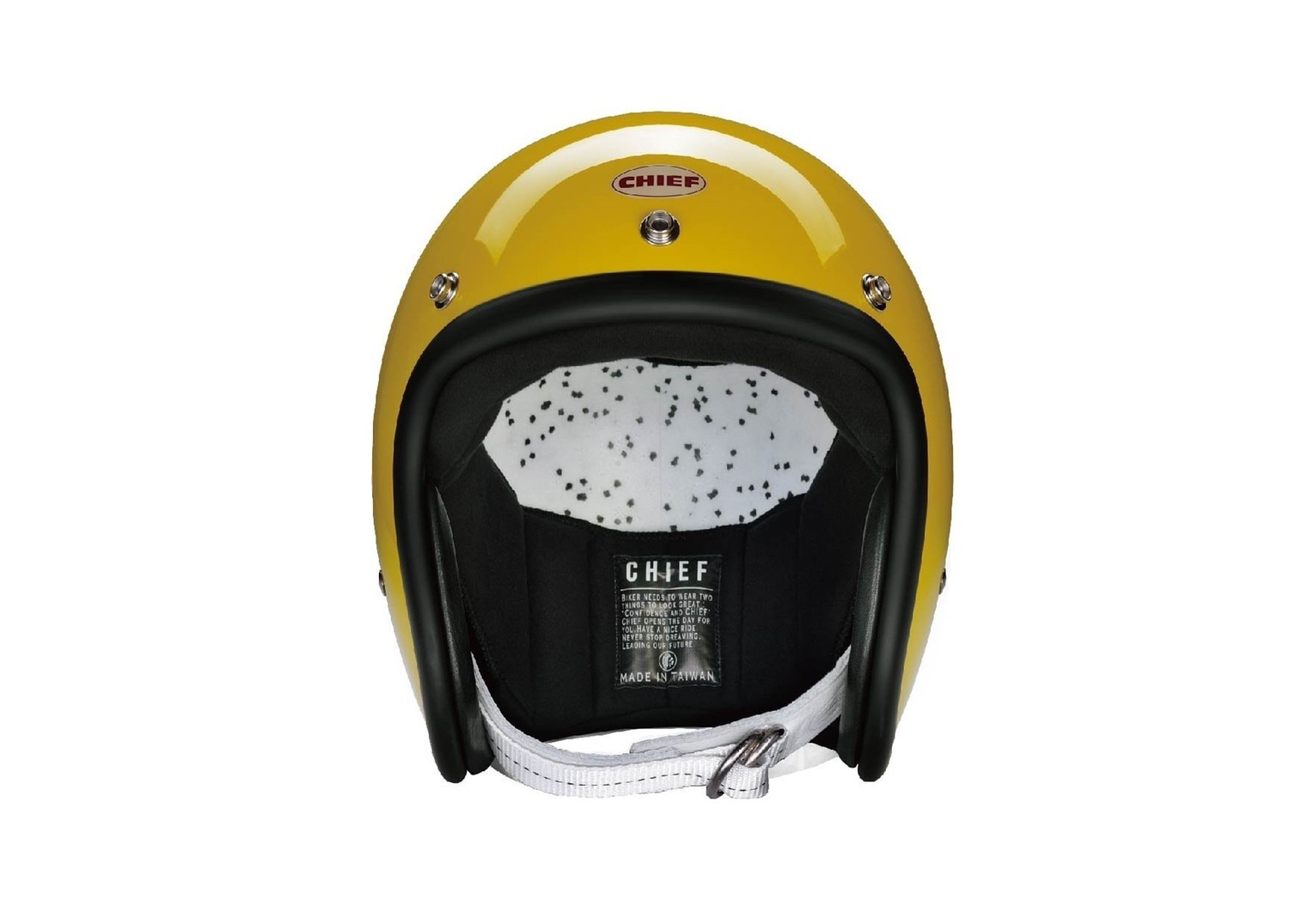 CHIEF 500-TX 黃 復古帽 3/4罩