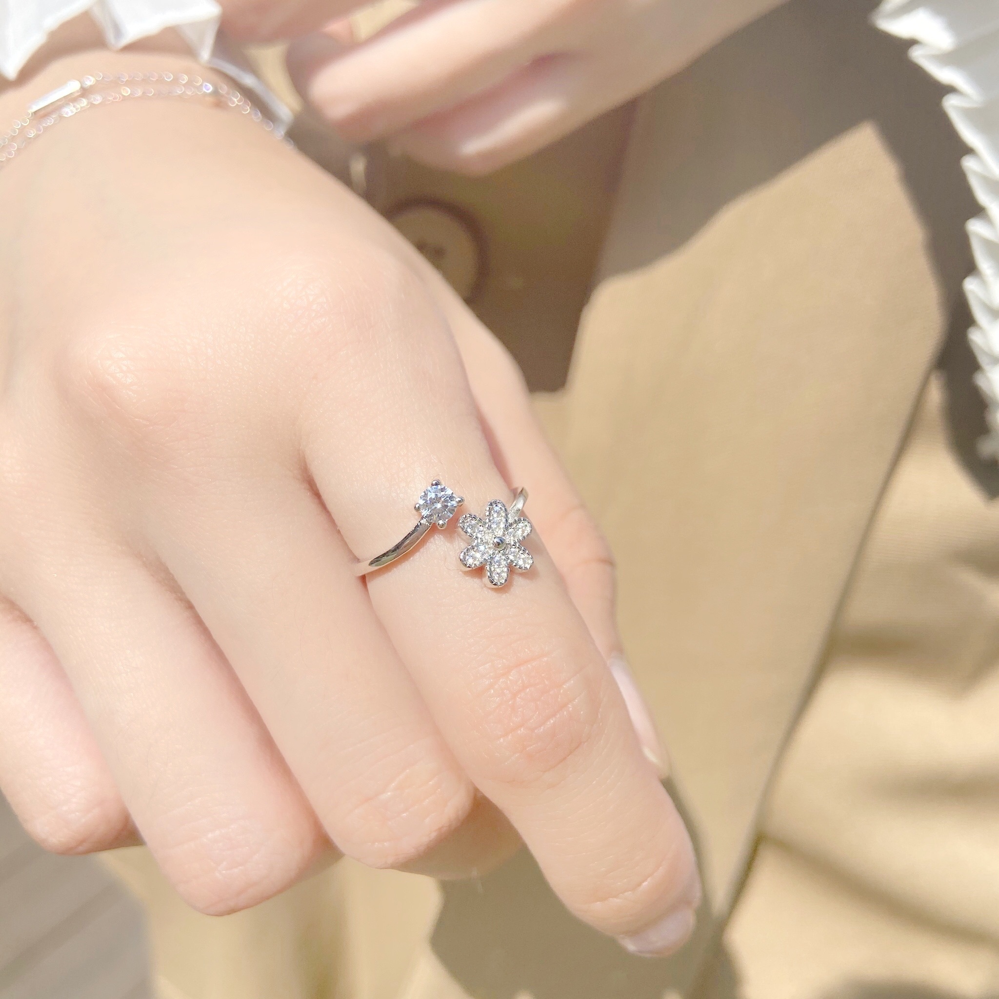 | 925純銀 |  緬梔花戒指 | RI0140 |