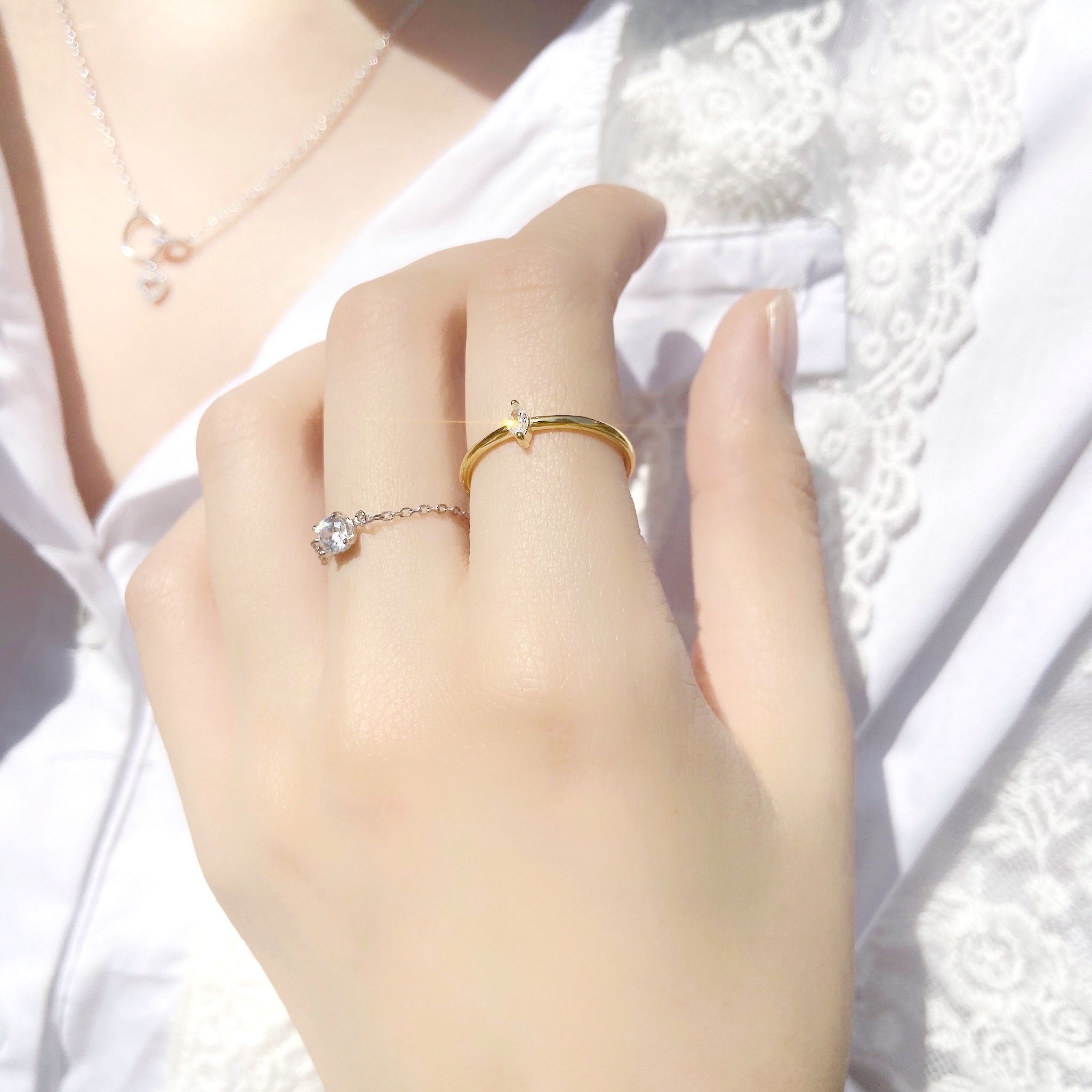 | 925純銀・ 金 |  冰粒戒指 | RI0185 |