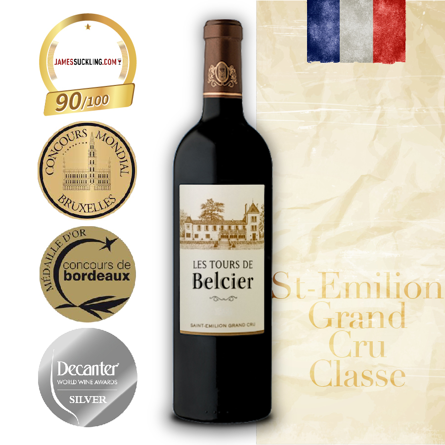 【聖埃米利永列級名莊】Les Tours de Belcier 紅酒 2018