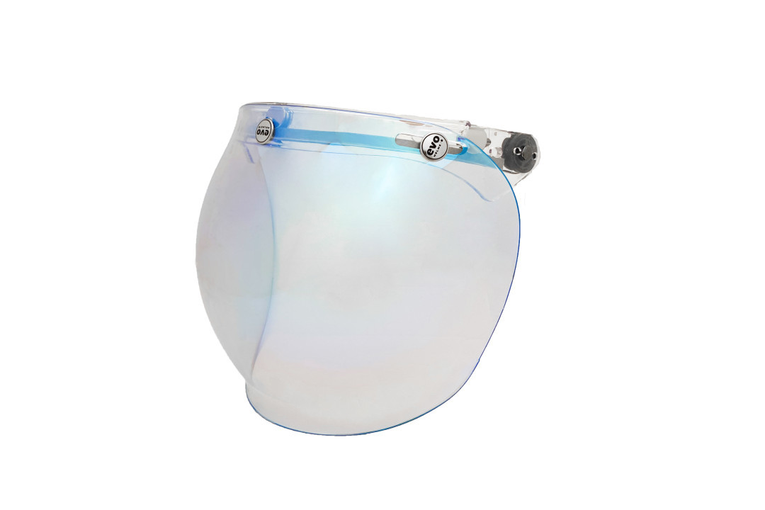 EVO 泡泡鏡片 電鍍藍 復古帽配件