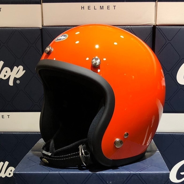 Gallop 復古帽 素色 我戀橘 3/4罩 雙D扣