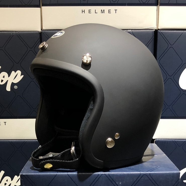 Gallop 復古帽 素色 消光黑 3/4罩 雙D扣